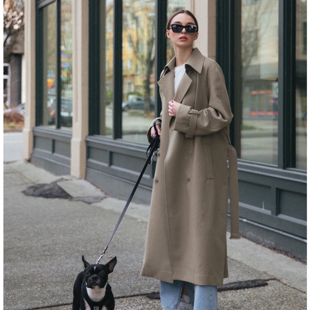 OAK + FORT Oversized Trench Coat